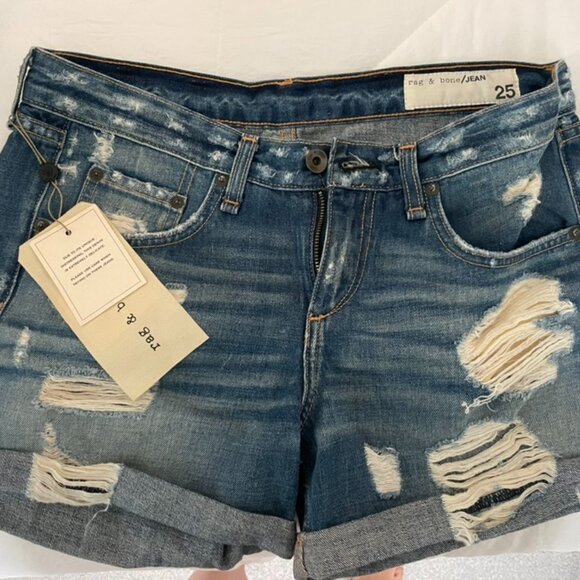 Rag & Bone The Boyfriend Shorts -Size 25 Unworn NWT - Picture 5 of 6
